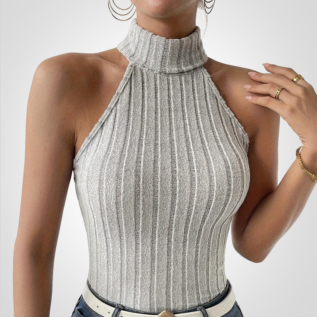 Levoire | Haut De Tricot Sans Manches Gris