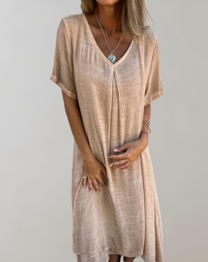 Levoire | Robe Maxi D'Été Sans Bretelles Robe D'Été Gratuite Abricot