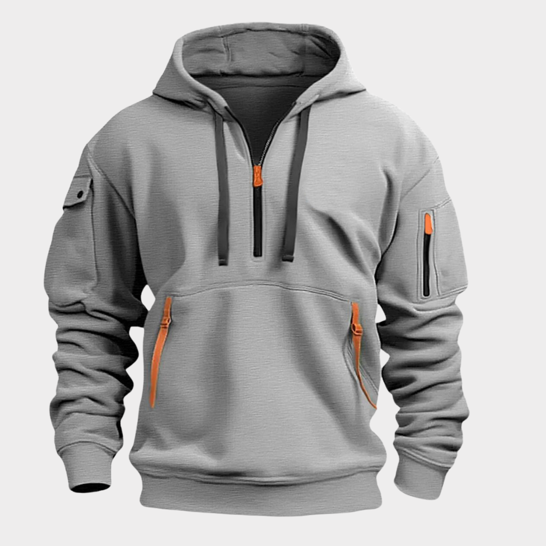 Levoire | Veste À Capuche Confortable Premium De Qualité Gris clair