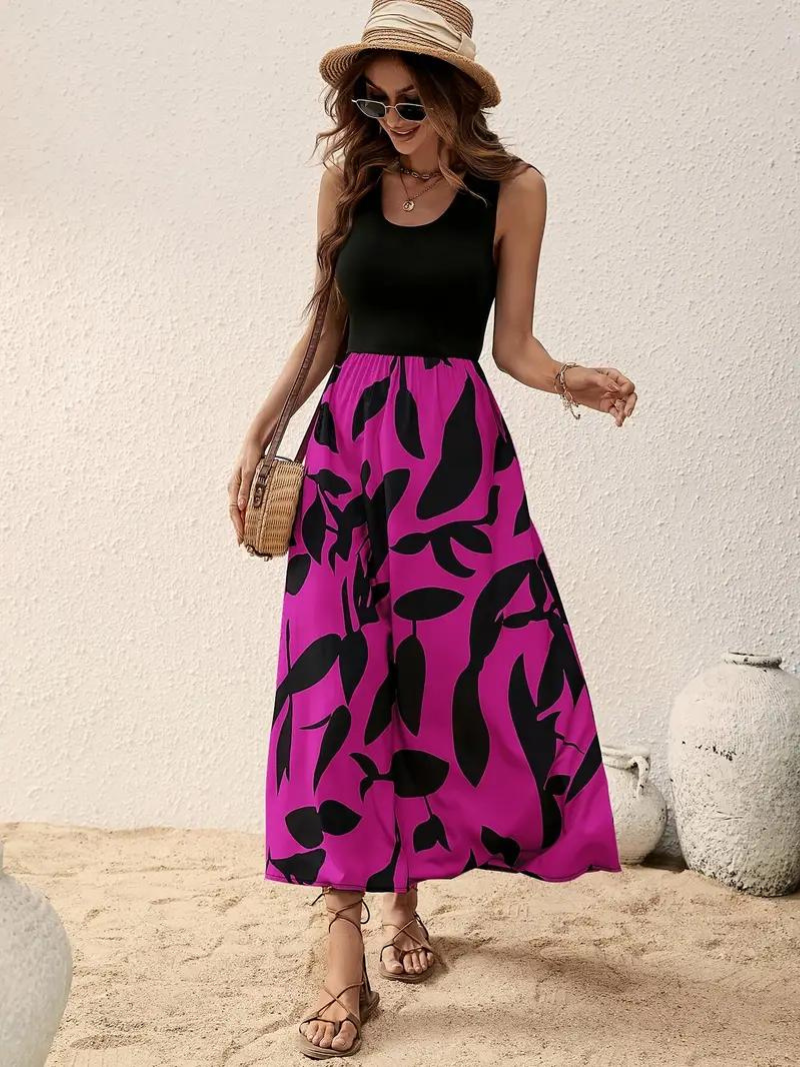 Levoire | Robe, Sans Manches, Col Rond, Robe D'Été, Robe De Soleil