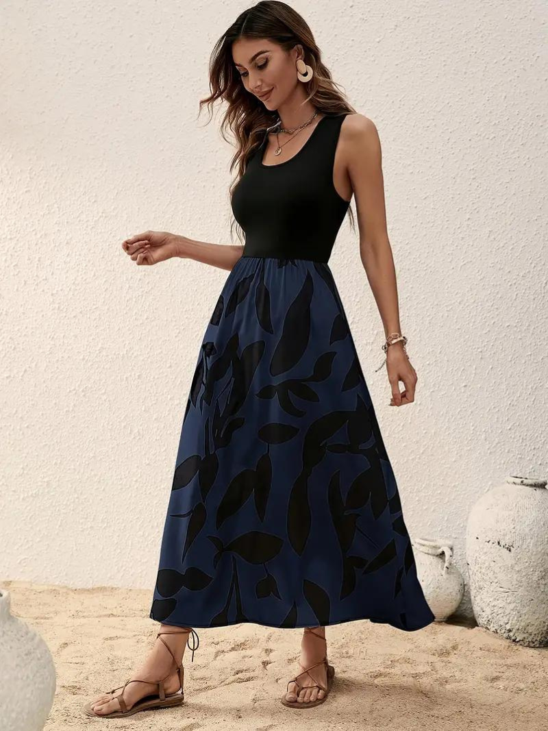 Levoire | Robe, Sans Manches, Col Rond, Robe D'Été, Robe De Soleil