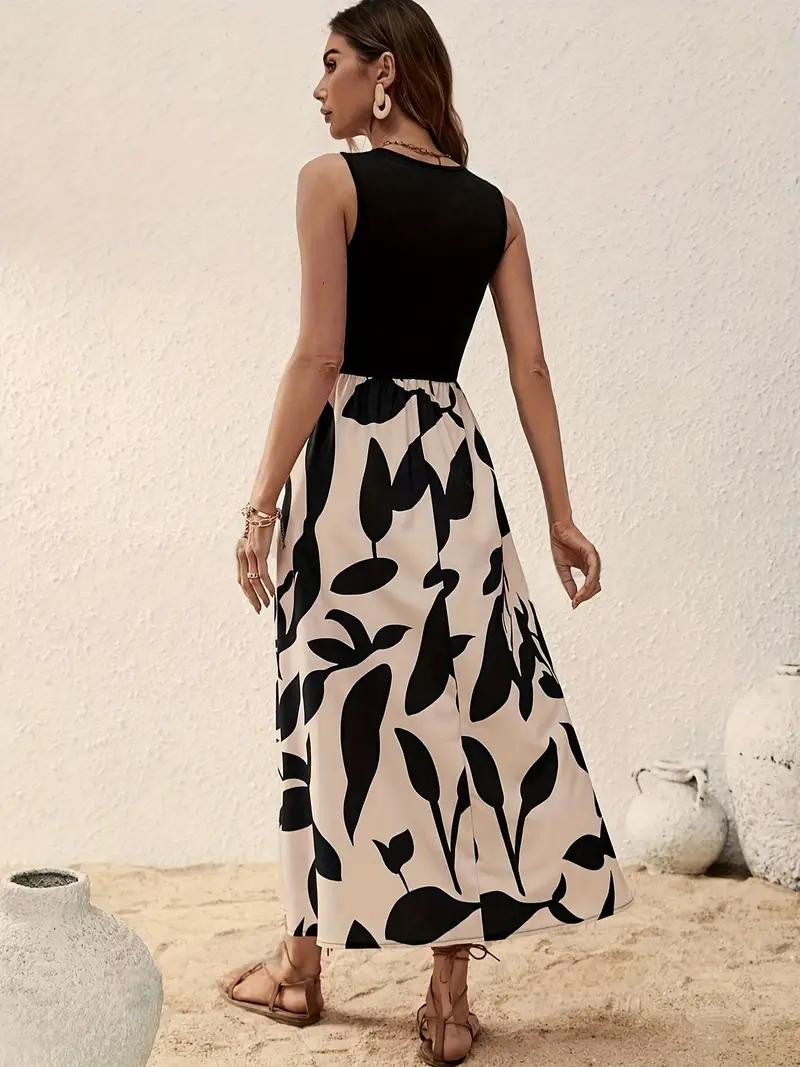 Levoire | Robe, Sans Manches, Col Rond, Robe D'Été, Robe De Soleil