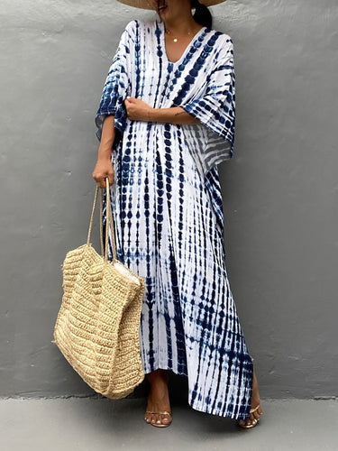 Levoire | Robe Coupe Ample Manches Courtes Robe D'Été Robe Boho