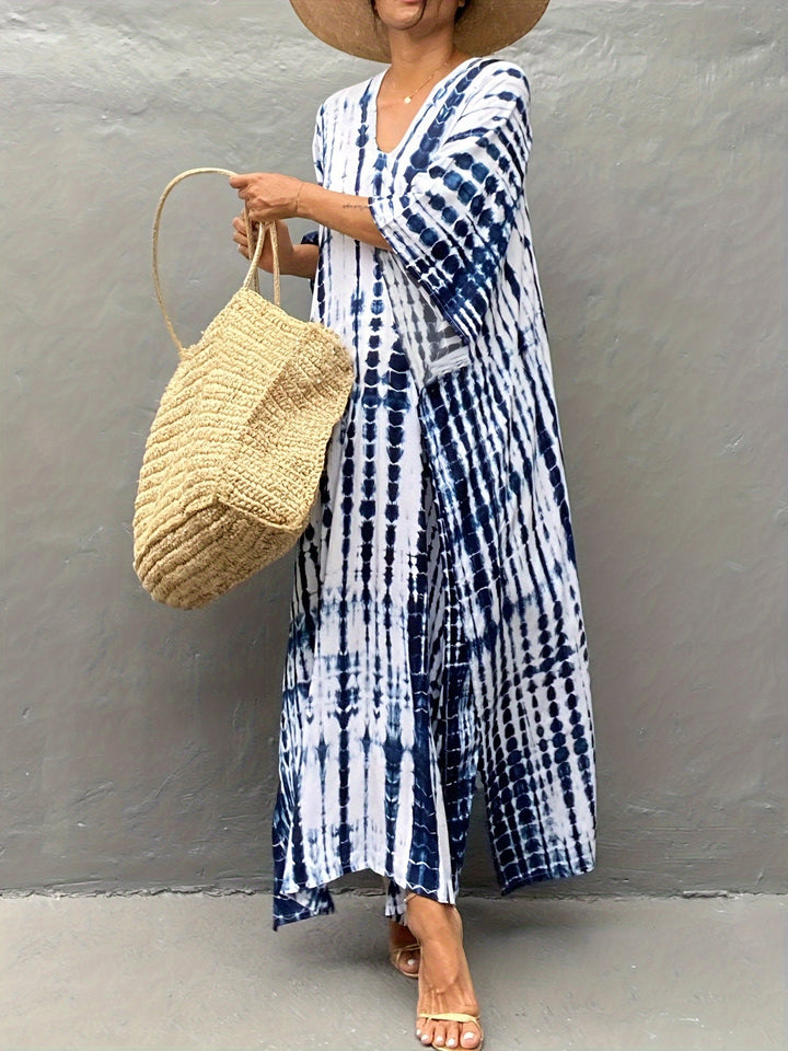 Levoire | Robe Coupe Ample Manches Courtes Robe D'Été Robe Boho
