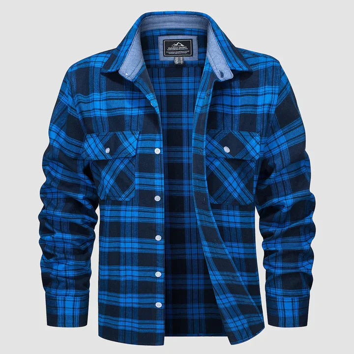 Levoire | Chemise À Carreaux À Manches Longues Avec Poches Stiler 5