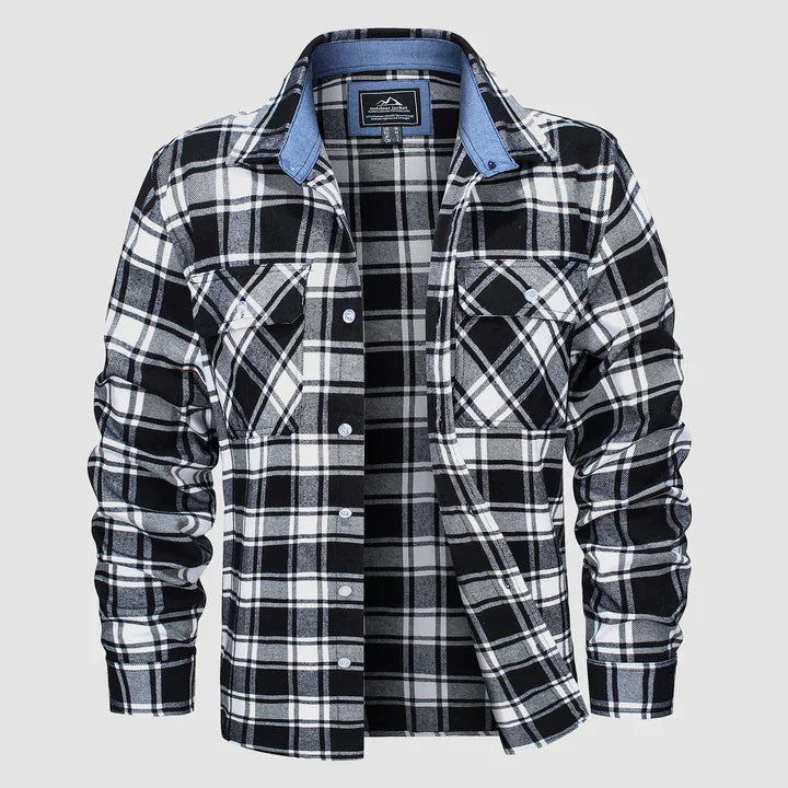 Levoire | Chemise À Carreaux À Manches Longues Avec Poches Style 2