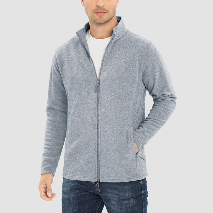 Levoire | Veste En Polaire Pour Hommes Confortable Et Chaud Design Gris clair