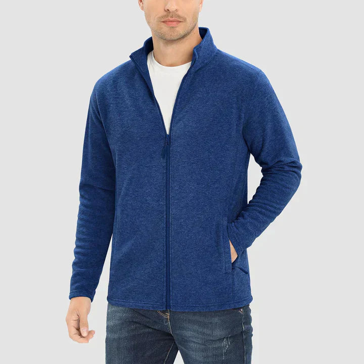 Levoire | Veste En Polaire Pour Hommes Confortable Et Chaud Design bleu foncé