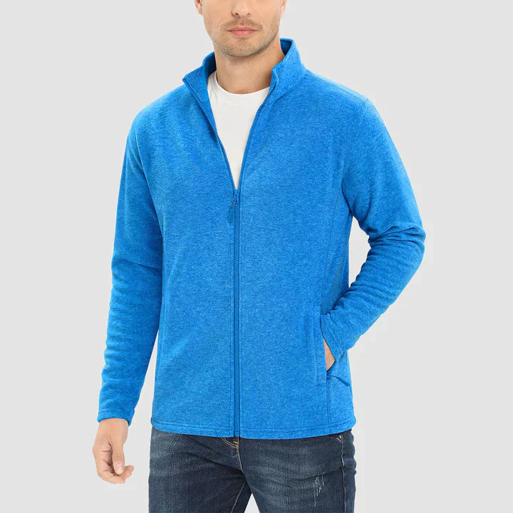 Levoire | Veste En Polaire Pour Hommes Confortable Et Chaud Design Voir bleu