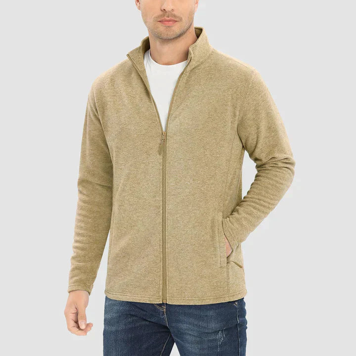 Levoire | Veste En Polaire Pour Hommes Confortable Et Chaud Design Kaki
