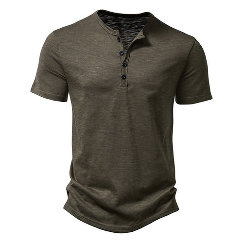 Levoire | Chemise Henley À Boutons Weinlese Usée