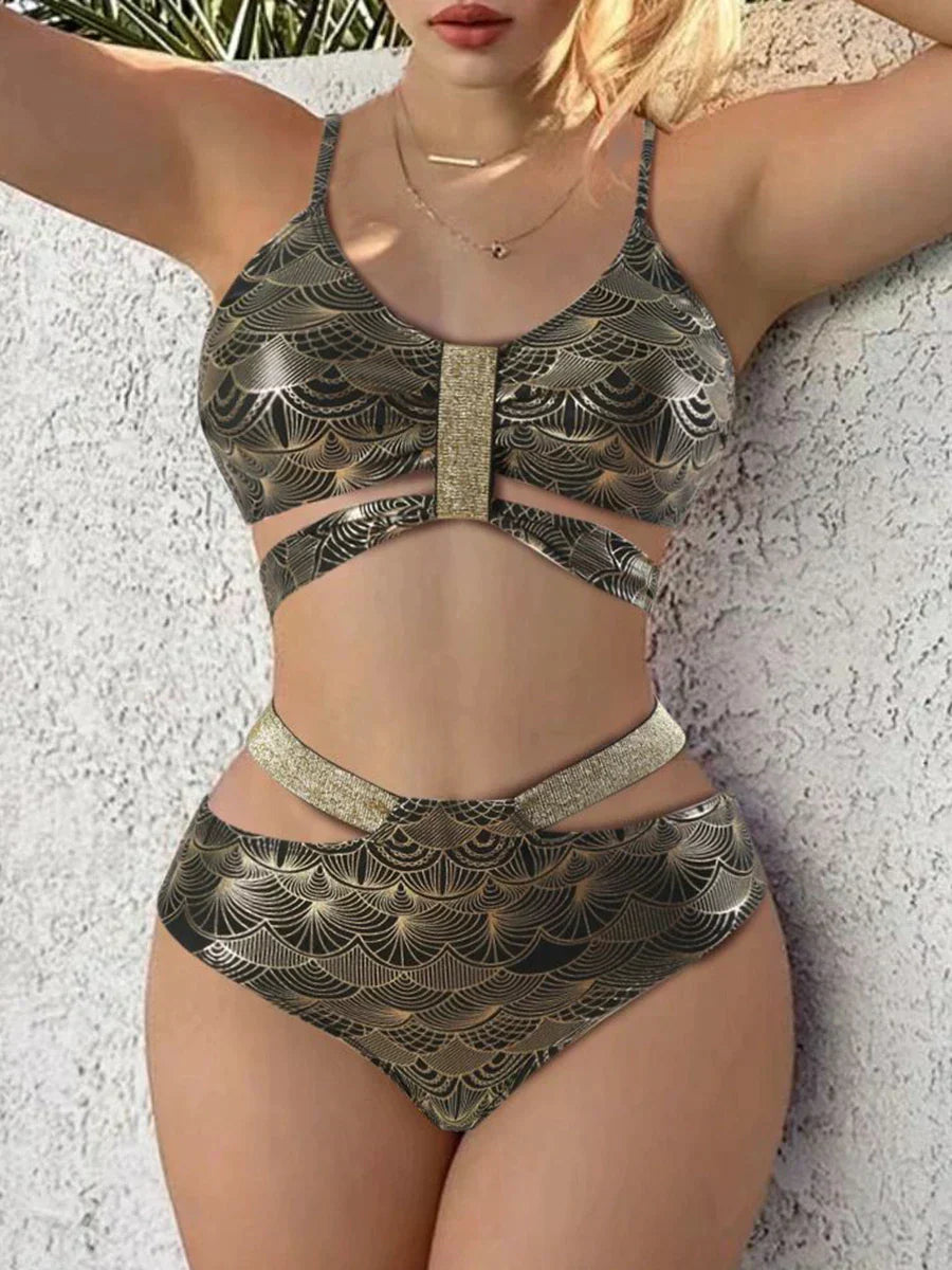Levoire | Bikini push-up avec coutures métalliques Style 2