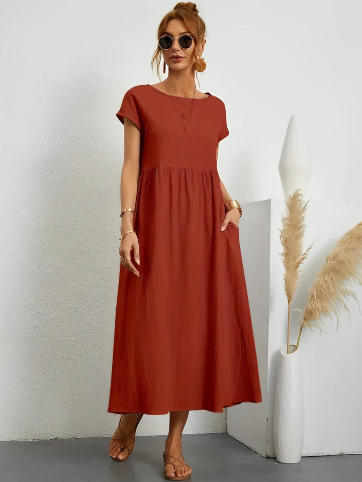 Levoire | Robe D'Été En Coton Vaviseva Avec Une Coupe Confortable Pour Les Temps Chauds Braun