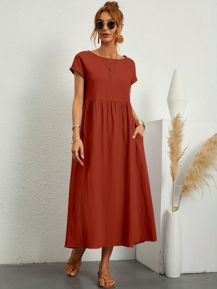 Levoire | Robe De Loisirs Confortable Fr Femmes Rousse