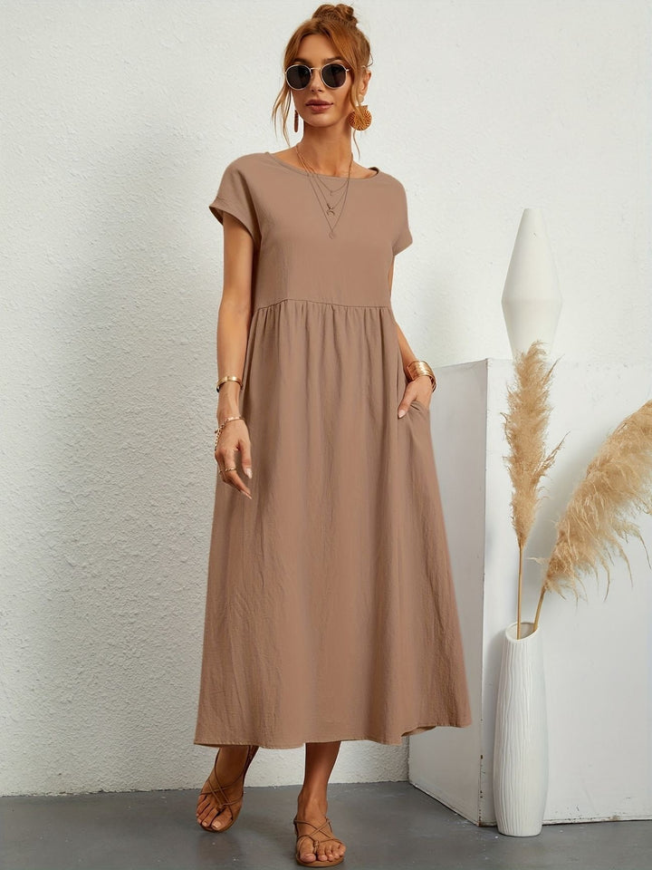 Levoire | Robe maxi imprimée Khaki