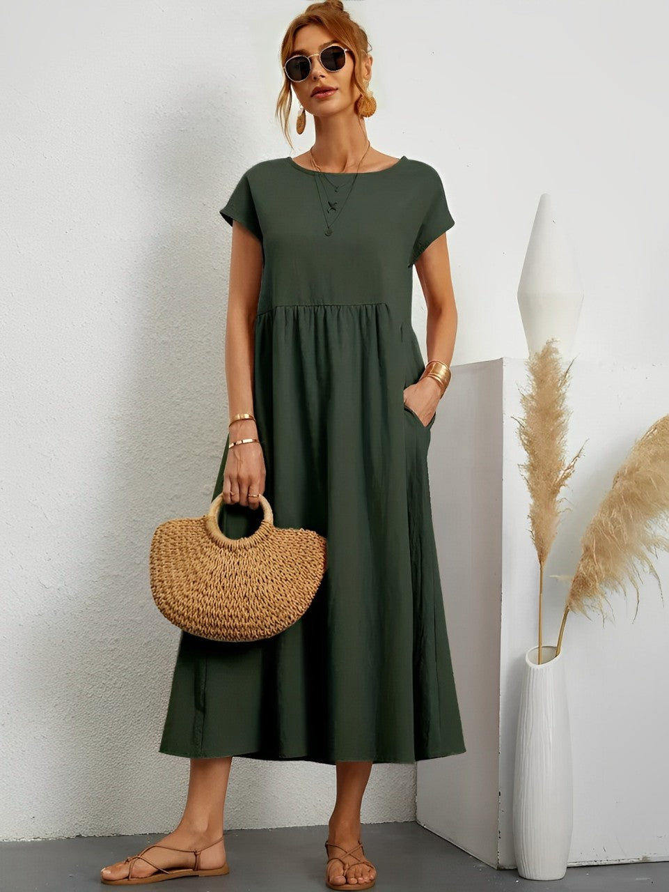 Levoire | Robe D'Été En Coton Vaviseva Avec Une Coupe Confortable Pour Les Temps Chauds