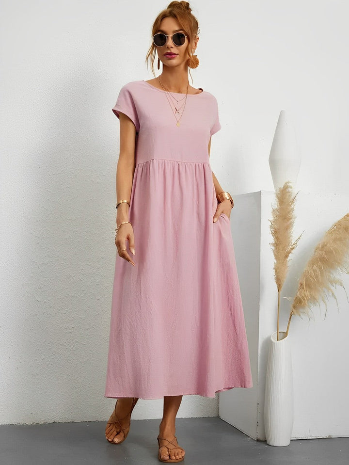 Levoire | Robe D'Été En Coton Vaviseva Avec Une Coupe Confortable Pour Les Temps Chauds Rosa