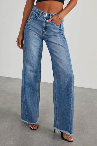 Levoire | Jean Taille Moyenne Avec Bords Bruts