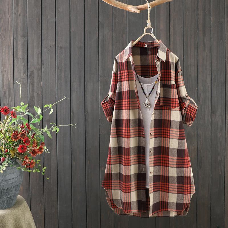 Levoire | Femme Chemise élégant Rouge