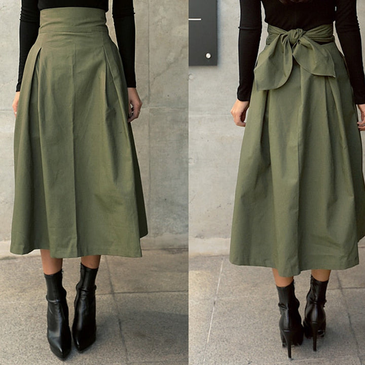 Levoire | Jupe À Taille Haute, Jupe Évasée, Jupes Longues