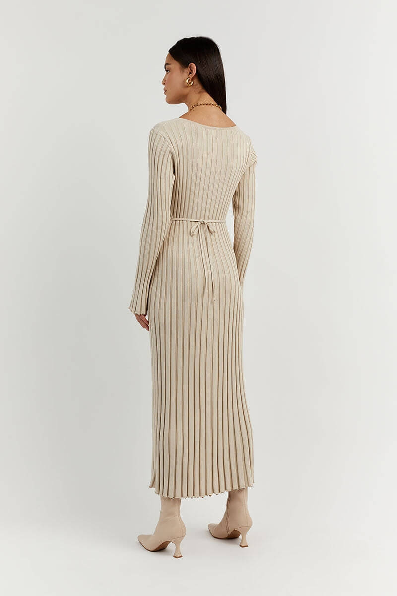 Levoire | Robe En Maille Avec Décolleté En V