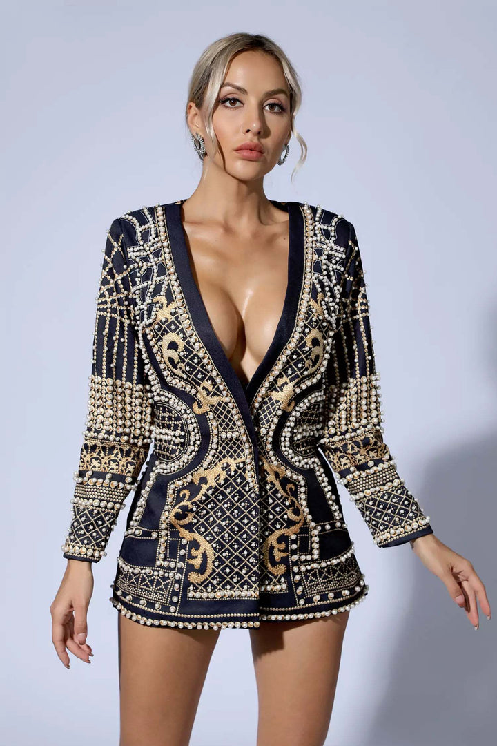 Levoire | Robe blazer femme Or