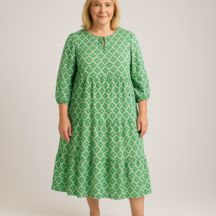 Levoire | Robe D'Été Longue Verte Pour Femmes En Grande Taille Vert