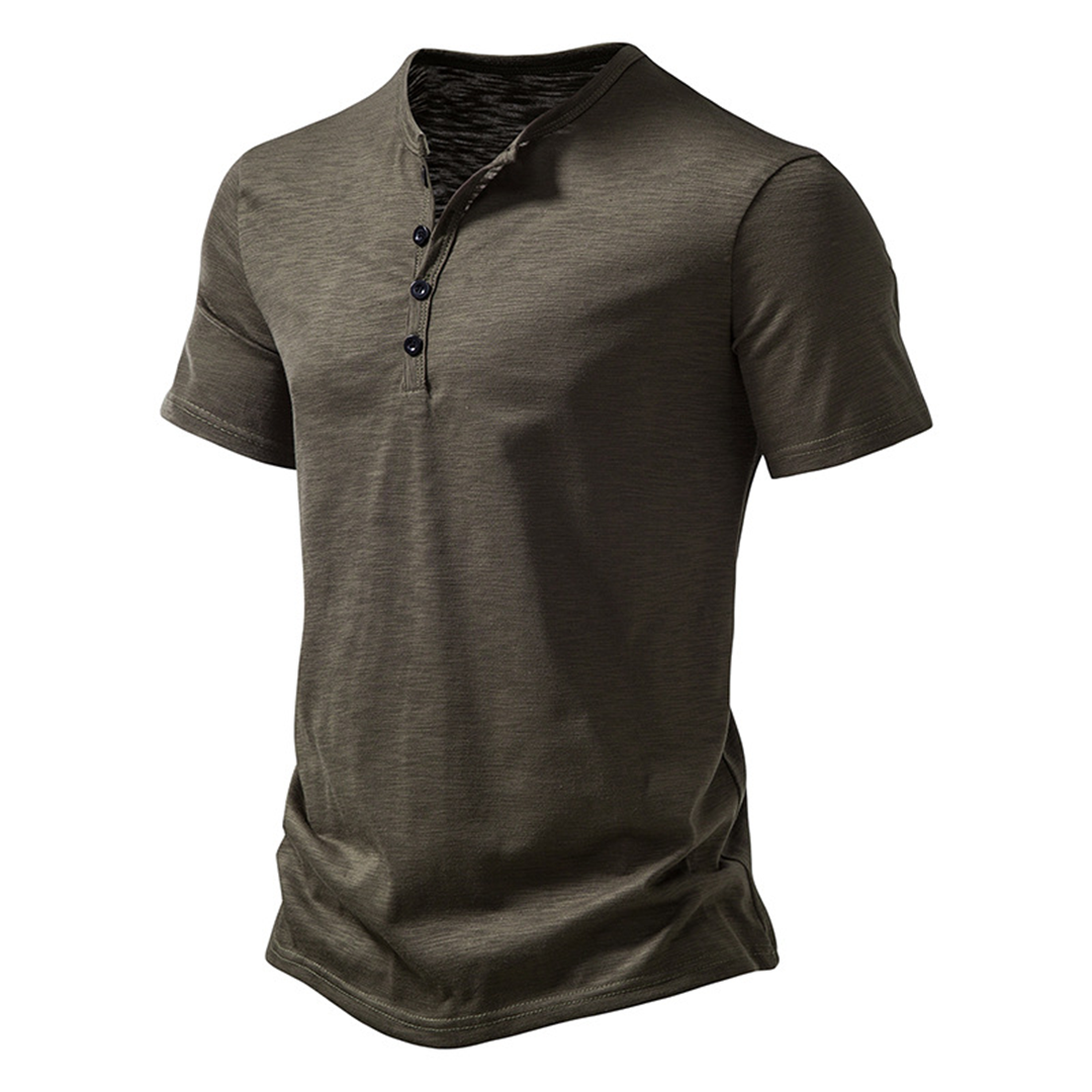 Levoire | Chemise Decontractee Intemporelle Hommes Vert olive