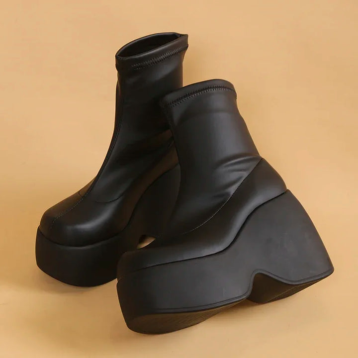 Levoire | Bottines À Plateforme Élégantes Noir