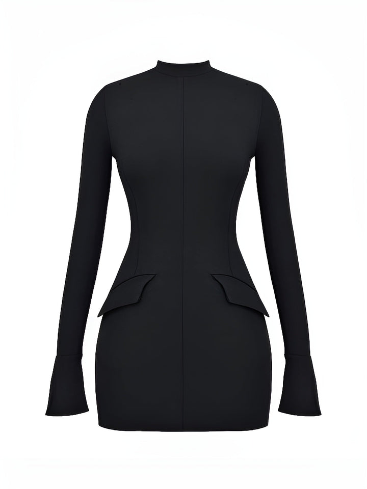 Levoire | Robe Bodycon Élégante À Manches Longues Pour Femmes Noir