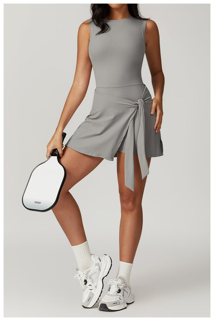 Levoire | Robe Sans Manches Ceinture Taille Robe Courte Robe De Loisir