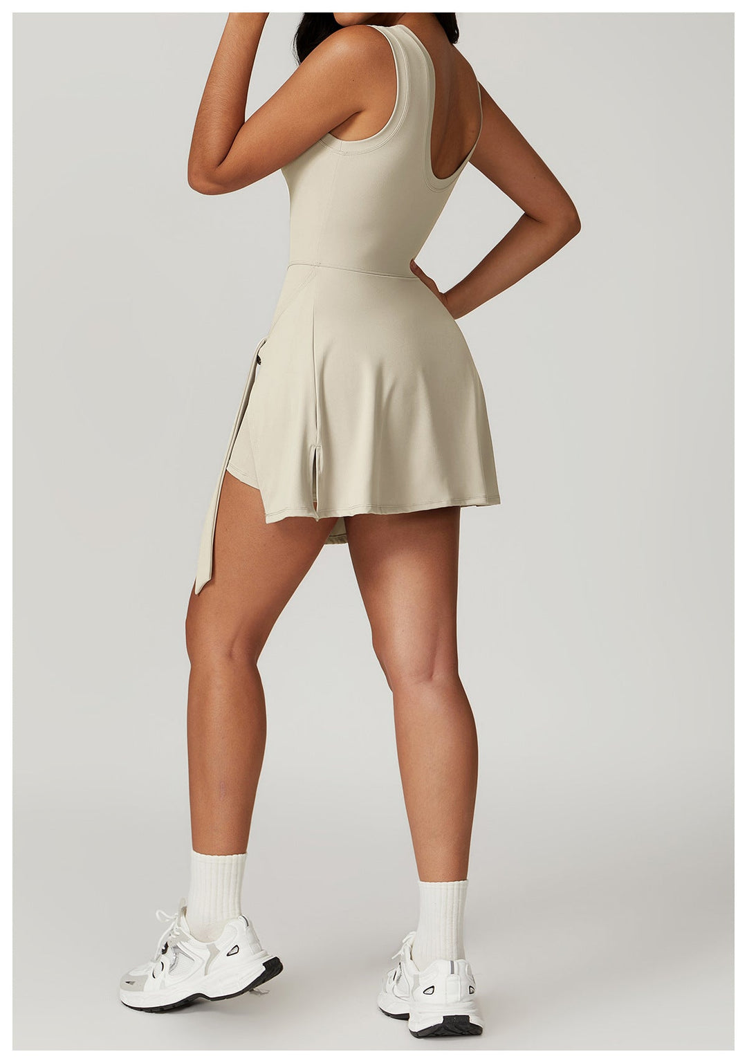 Levoire | Robe Sans Manches Ceinture Taille Robe Courte Robe De Loisir