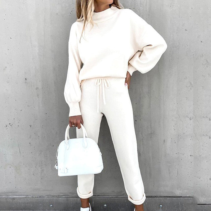 Levoire | Ensemble De Training 2 Pièces Élégant Et Confortable Costume De Maison Pour Femmes Blanc
