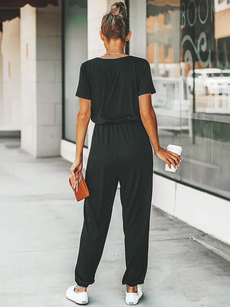 Levoire | Pantalons Noirs À Manches Courtes