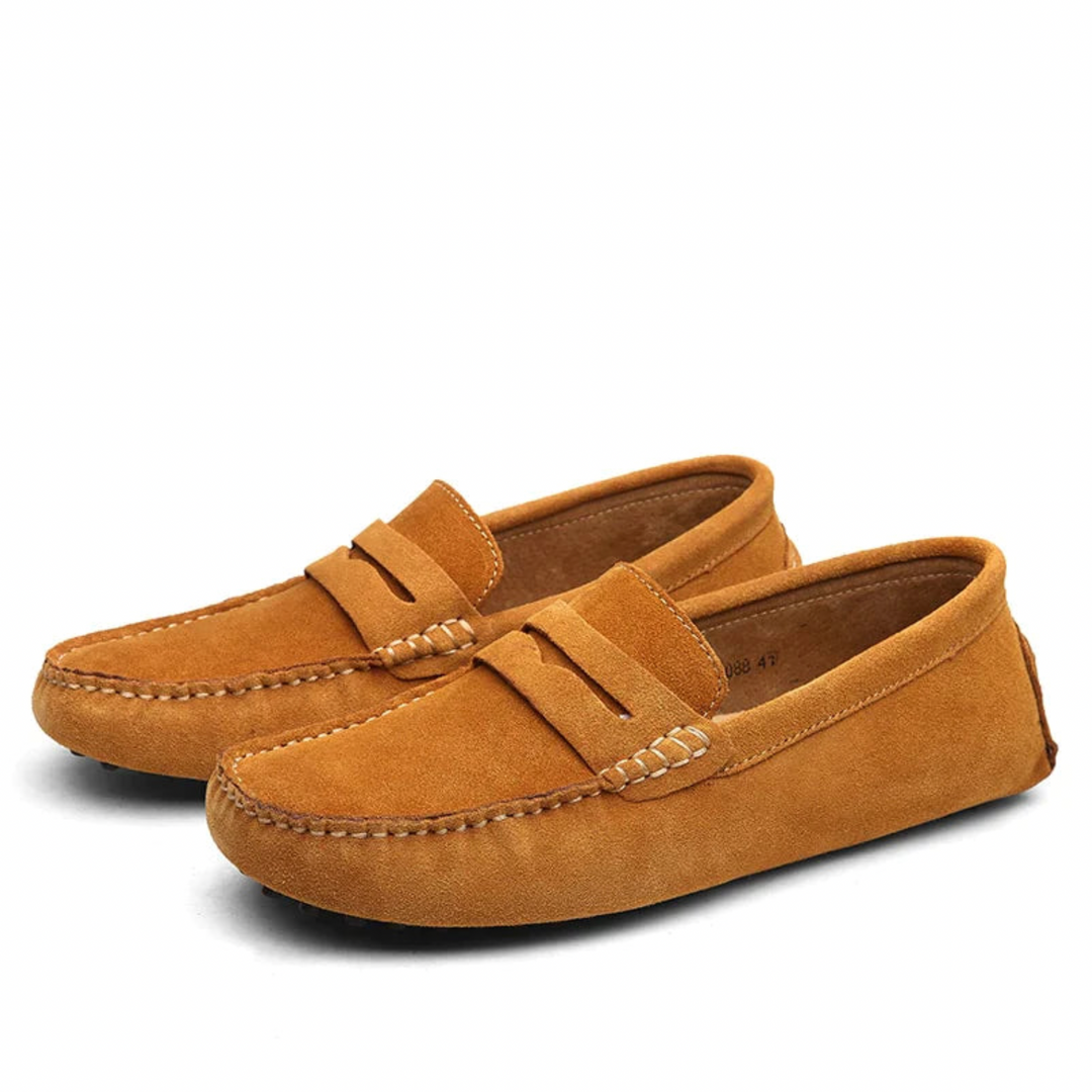 Levoire | Style Italien Slip-On En Suédine Chaussures Pour Hommes