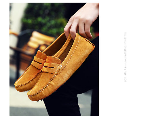 Levoire | Style Italien Slip-On En Suédine Chaussures Pour Hommes