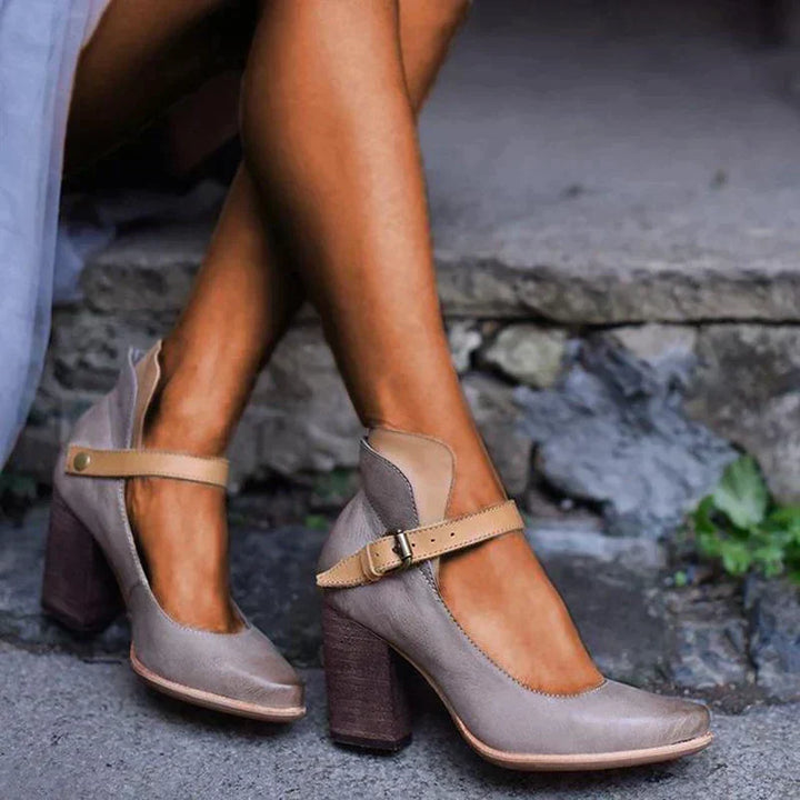Levoire | Mary Jane Chaussures À Talons Gris (ÉPUISÉ)