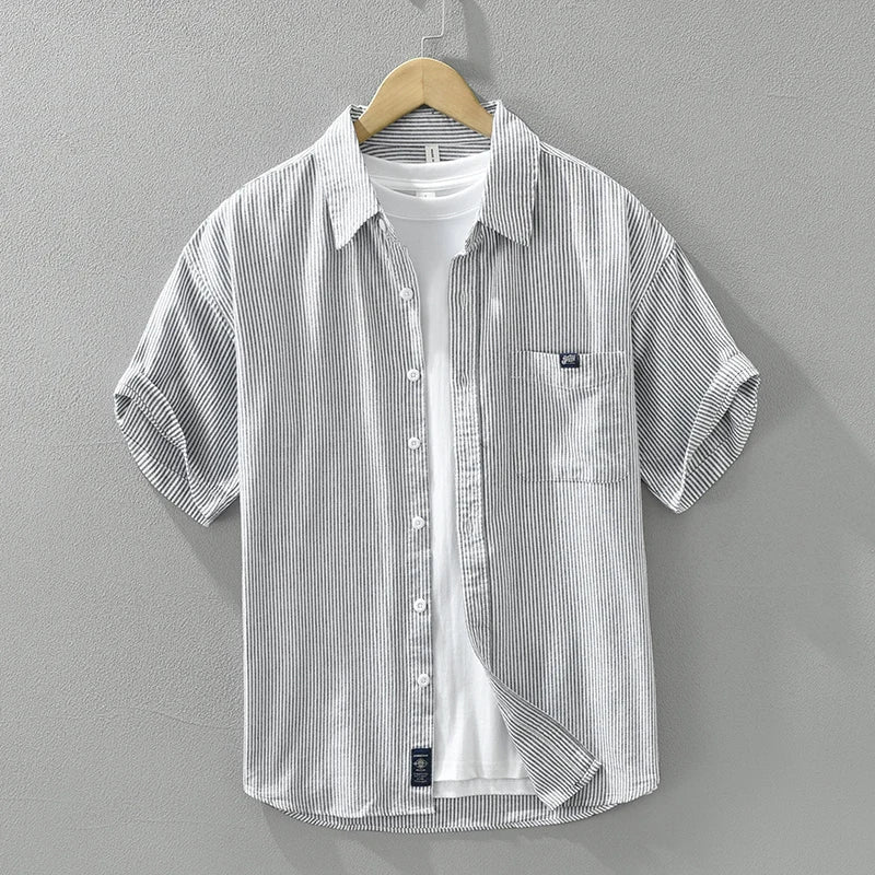 Levoire | Chemise Rayee Decontractee Elegant Hommes