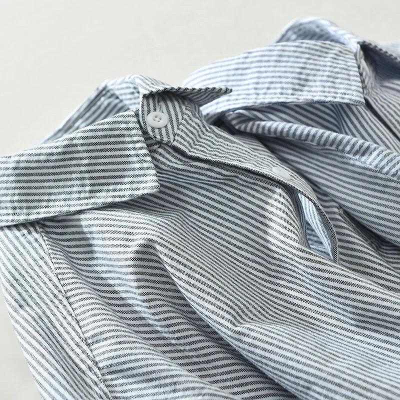 Levoire | Chemise Rayee Decontractee Elegant Hommes