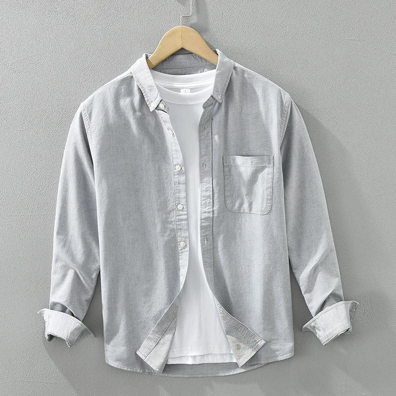 Levoire | Chemise En Coton Elegant Decontracte Hommes