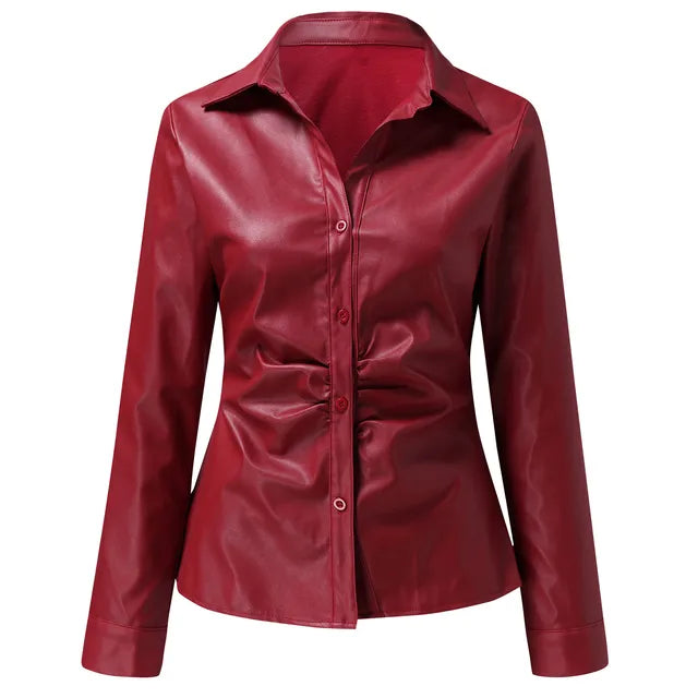 Levoire | Veste En Cuir Rot