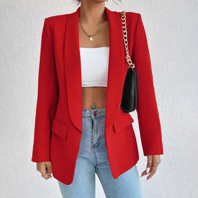 Levoire | Blazer Élégant Rouge