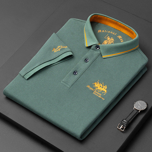Levoire | Polo Pour Hommes Tendance Au Design Élégant vert