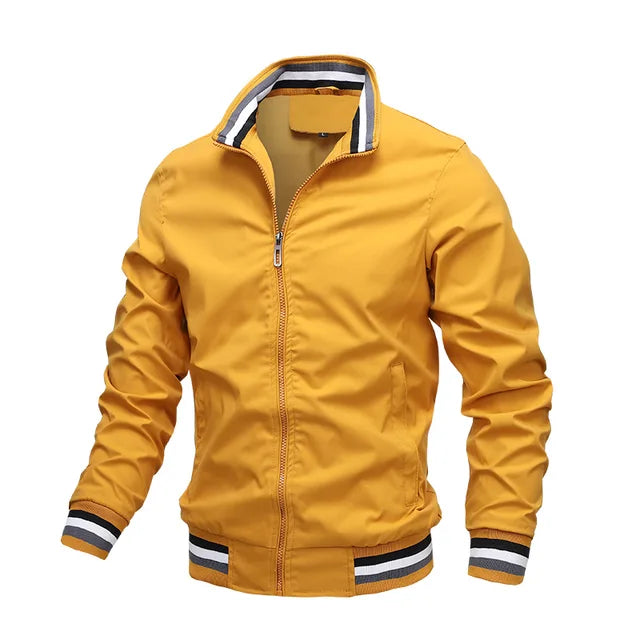 Levoire | Veste De Transition Coupe-Vent Pour Hommes Jaune