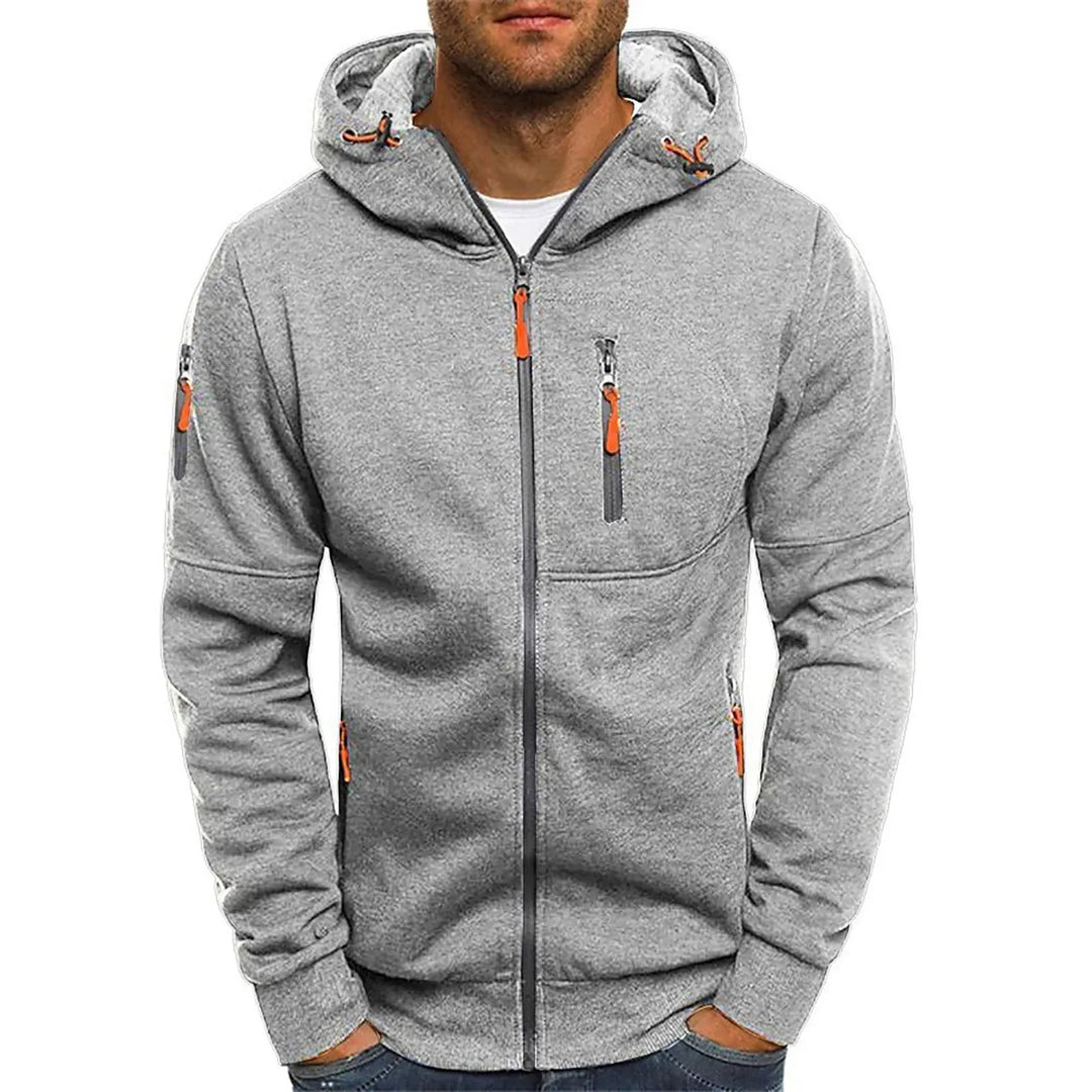 Levoire | Veste En Polaire Élégante Pour Hommes Gris clair