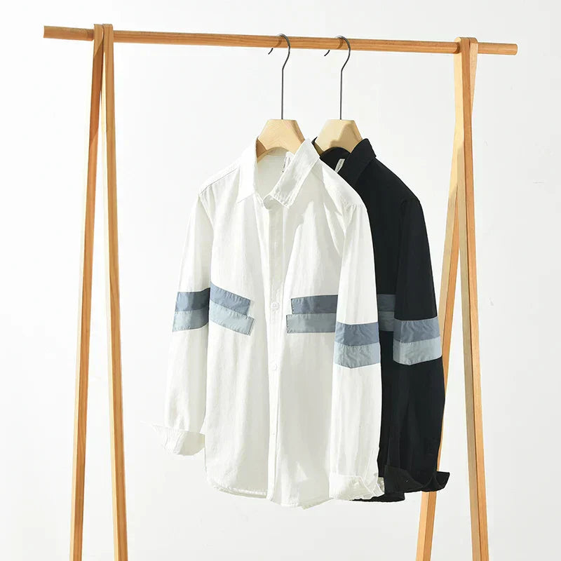 Levoire | Chemise Patchwork Coupe Decontractee Hommes