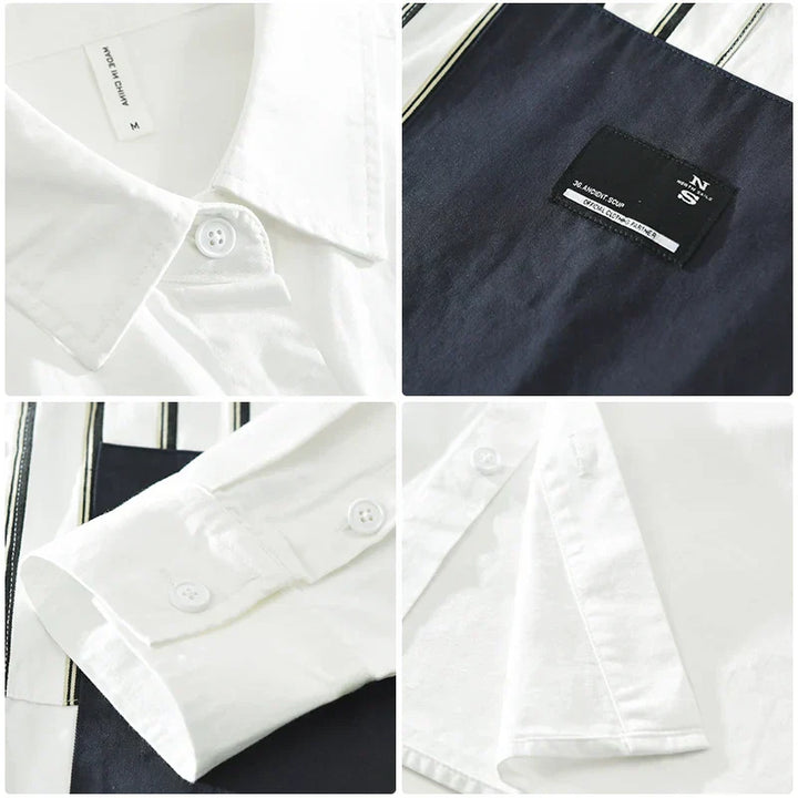 Levoire | Chemise Patchwork Audacieuse Hommes