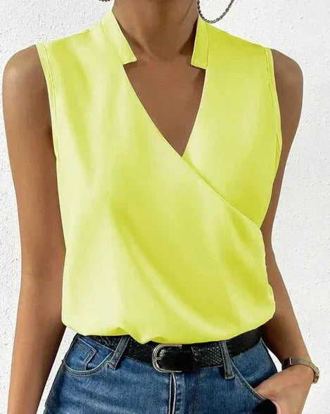 Levoire | Chemisier Élégant Pour Femme Jaune (Proche de la rupture de stock)
