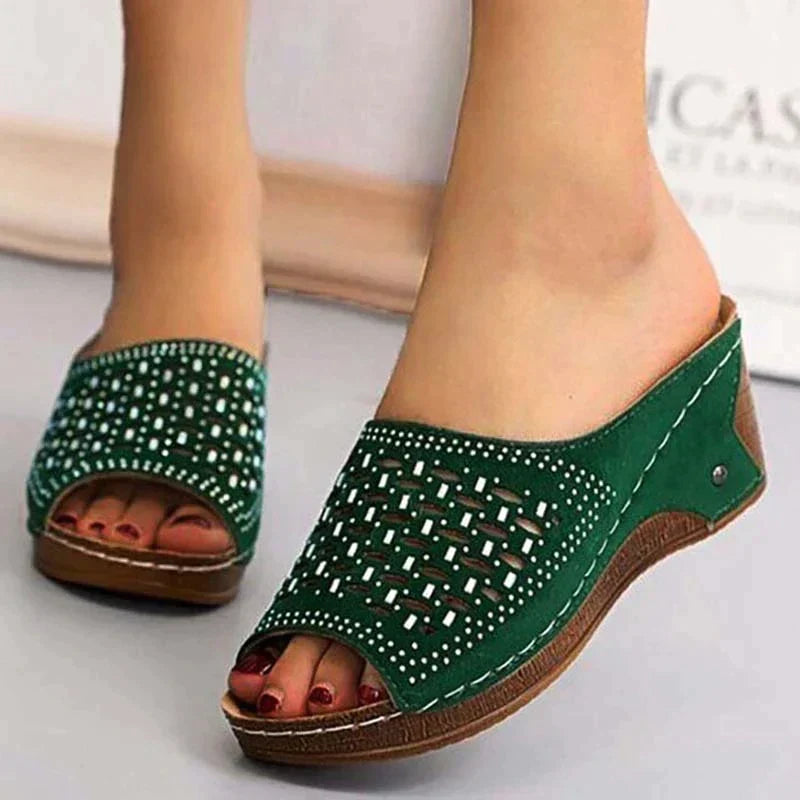 Levoire | Sandales De Mode Orthopédiques Stil Vert