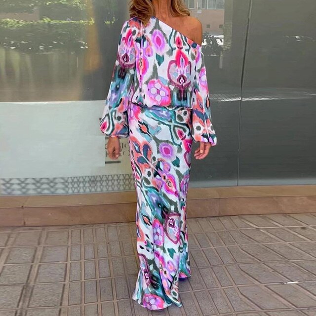Levoire | Robe À Imprimé Coloré Rosenrot